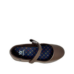 Ballerinas escolares Ariella para niña color café