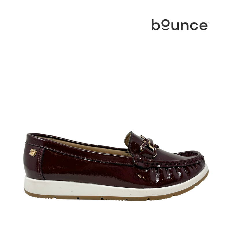 Mocasines Mirabell para mujer color burgundy