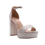 Sandalias de tacón Omega color plateado