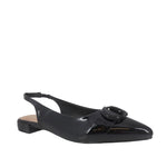 Flats Slingback Anneli color negro para mujer
