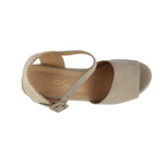Sandalias de cuña Anaya color taupe para mujer