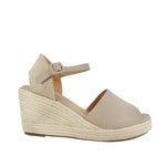 Sandalias de cuña Anaya color taupe para mujer