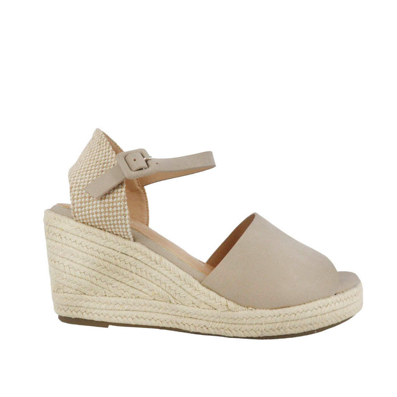 Sandalias de cuña Anaya color taupe para mujer