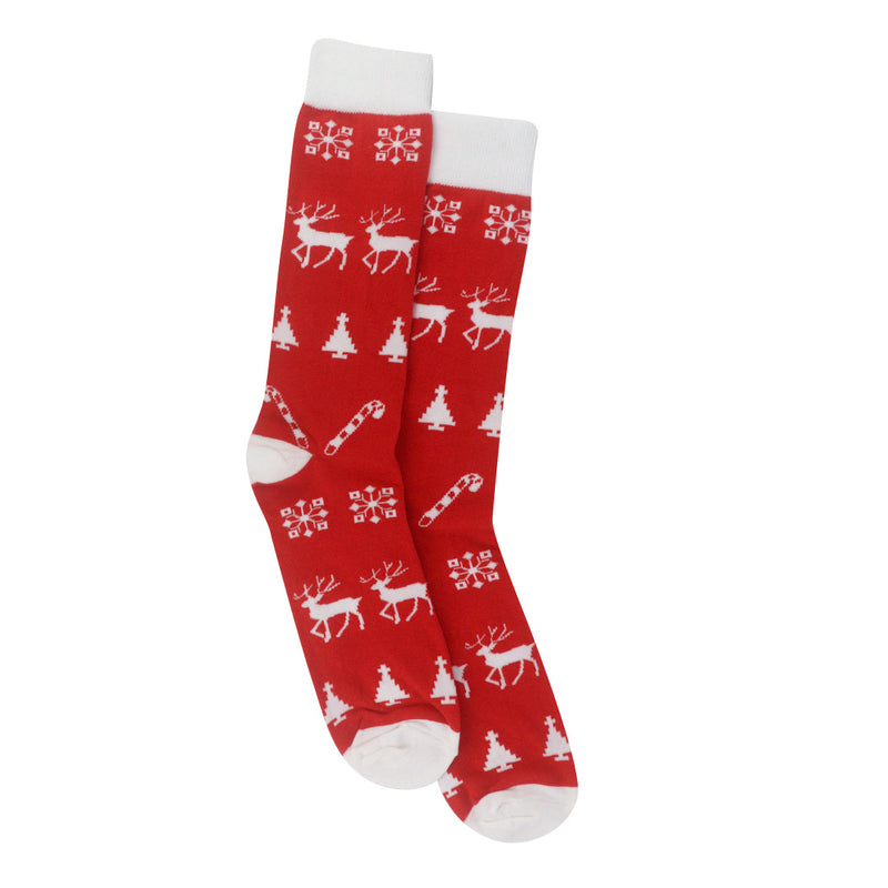 Calcetines Navidad rojo para Hombre
