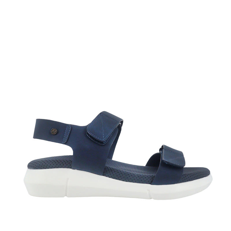 Sandalias de cuña Pame color navy