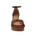 Sandalias de tacón Meryl para mujer color tan