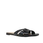 Sandalias flats Dariana color negro