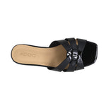 Sandalias flats Dariana color negro