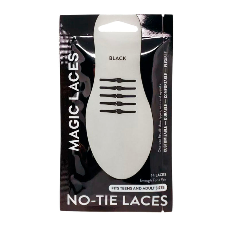 Cintas No Tie Elastic Laces Adults color negro