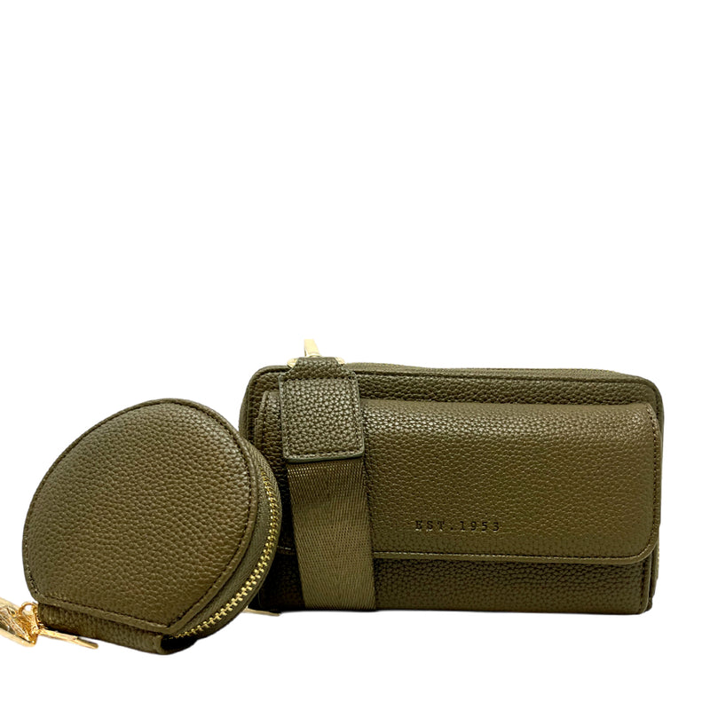 Cartera Samie color olivo