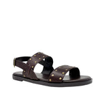 Sandalias flats Vicky color café