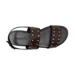 Sandalias flats Vicky color café