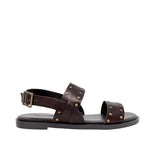 Sandalias flats Vicky color café