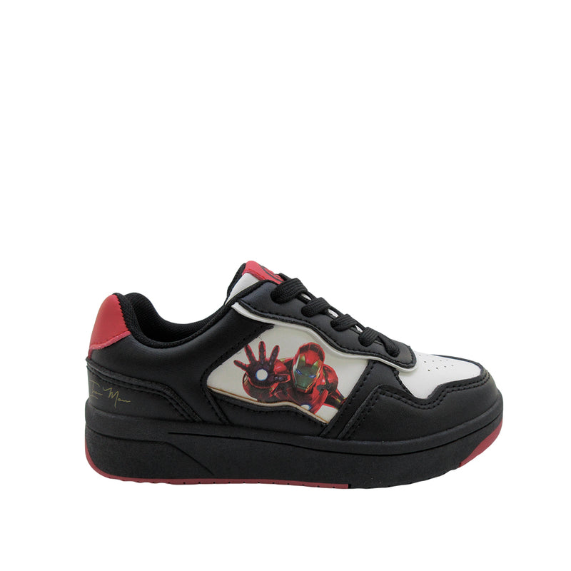 Sneakers Ironman para niño color negro