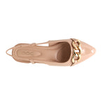 Ballerinas slingback Camille para mujer color nude