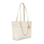 Cartera tote Bobbie para mujer color blanco