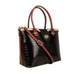 Cartera satchel Cam para mujer color negro