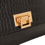 Cartera satchel Garne para mujer color negro
