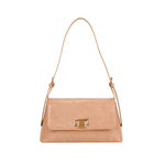 Cartera satchel Garne para mujer color camel