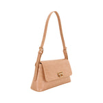 Cartera satchel Garne para mujer color camel