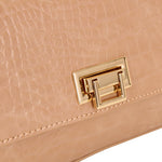 Cartera satchel Garne para mujer color camel