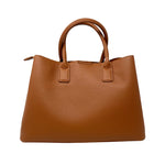 Cartera satchel Eli para mujer color tan