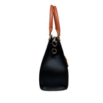 Cartera satchel Em para mujer color negro