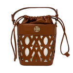 Cartera satchel Farah para mujer color tan