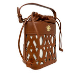 Cartera satchel Farah para mujer color tan