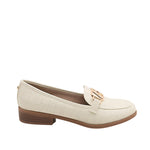 Mocasines Filomena para mujer color hueso