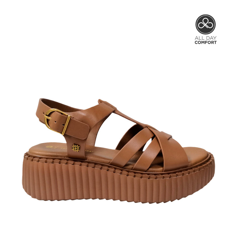 Sandalias Cellia tan para mujer