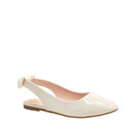 Ballerinas slingback Bethany para niña color blanco hueso
