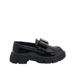 Mocasines Cassie para niña color negro