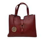 Cartera satchel Ember para mujer color vino
