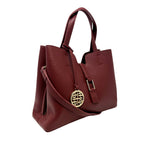 Cartera satchel Ember para mujer color vino