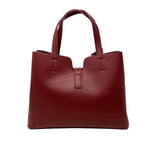 Cartera satchel Ember para mujer color vino