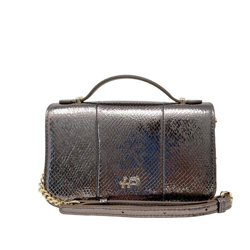Cartera Ina pewter para mujer