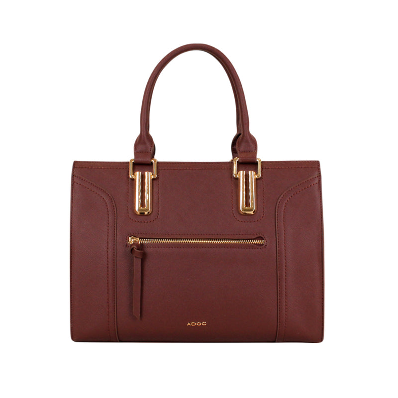 Cartera tote Hailey para mujer color vino