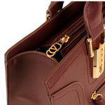 Cartera tote Hailey para mujer color vino