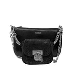 Cartera crossbody Bnaim-R para mujer color negro