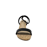 Sandalias de cuña Porcha para mujer color negro