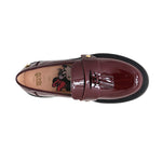 Mocasines Minnie para mujer color burgundy