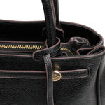 Cartera satchel Dina para mujer color negro