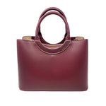 Cartera satchel Joy para mujer color vino