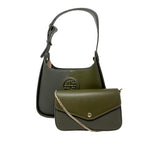 Cartera satchel Kadi para mujer color olivo