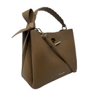 Cartera satchel Livia para mujer color café