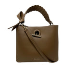 Cartera satchel Livia para mujer color café