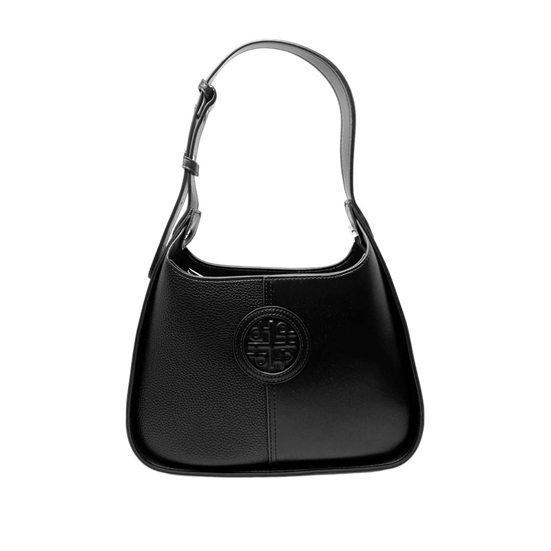 Cartera satchel Kadi para mujer color negro