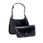 Cartera satchel Kadi para mujer color negro