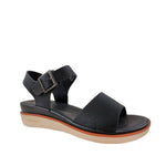 Sandalias flats Robertha para mujer color negro